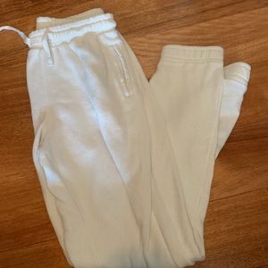 brandy melville white joggers